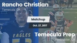 Matchup: Rancho Christian vs. Temecula Prep  2017