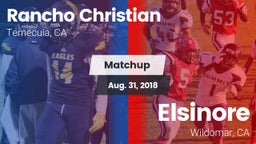Matchup: Rancho Christian vs. Elsinore  2018