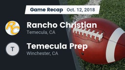 Recap: Rancho Christian  vs. Temecula Prep  2018