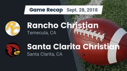 Recap: Rancho Christian  vs. Santa Clarita Christian  2018