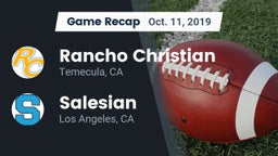 Recap: Rancho Christian  vs. Salesian  2019
