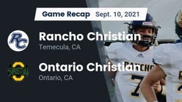 Recap: Rancho Christian  vs. Ontario Christian  2021