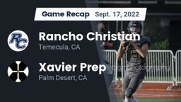 Recap: Rancho Christian  vs. Xavier Prep  2022