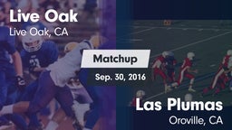 Matchup: Live Oak  vs. Las Plumas  2016