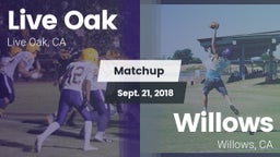 Matchup: Live Oak  vs. Willows  2018