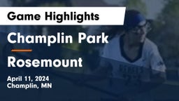 Champlin Park  vs Rosemount  Game Highlights - April 11, 2024