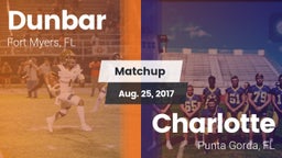 Matchup: Dunbar  vs. Charlotte  2017