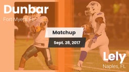 Matchup: Dunbar  vs. Lely  2017