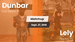 Matchup: Dunbar  vs. Lely  2018