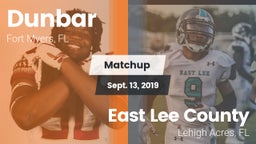 Matchup: Dunbar  vs. East Lee County  2019