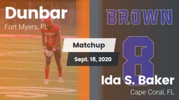 Matchup: Dunbar  vs. Ida S. Baker  2020