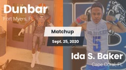 Matchup: Dunbar  vs. Ida S. Baker  2020