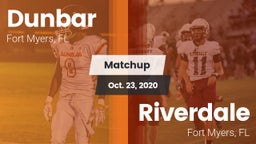 Matchup: Dunbar  vs. Riverdale  2020