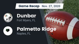Recap: Dunbar  vs. Palmetto Ridge  2020