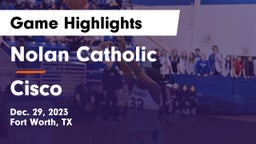 Nolan Catholic  vs Cisco  Game Highlights - Dec. 29, 2023