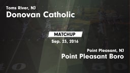 Matchup: Monsignor Donovan vs. Point Pleasant Boro  2016