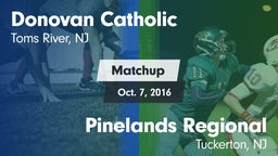 Matchup: Donovan vs. Pinelands Regional  2016