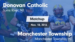 Matchup: Donovan vs. Manchester Township  2016