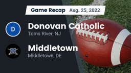 Recap: Donovan Catholic  vs. Middletown  2022