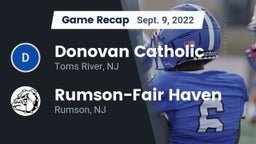 Recap: Donovan Catholic  vs. Rumson-Fair Haven  2022