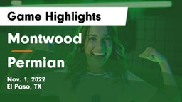 Montwood  vs Permian  Game Highlights - Nov. 1, 2022