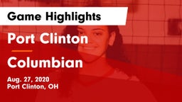 Port Clinton  vs Columbian  Game Highlights - Aug. 27, 2020