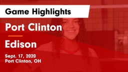 Port Clinton  vs Edison  Game Highlights - Sept. 17, 2020