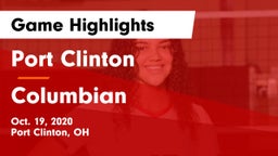 Port Clinton  vs Columbian  Game Highlights - Oct. 19, 2020