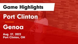 Port Clinton  vs Genoa  Game Highlights - Aug. 27, 2022