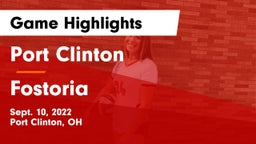 Port Clinton  vs Fostoria  Game Highlights - Sept. 10, 2022