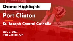 Port Clinton  vs St. Joseph Central Catholic  Game Highlights - Oct. 9, 2023