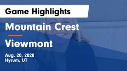 Mountain Crest  vs Viewmont  Game Highlights - Aug. 20, 2020