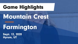 Mountain Crest  vs Farmington Game Highlights - Sept. 12, 2020