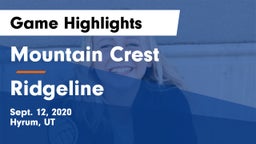 Mountain Crest  vs Ridgeline  Game Highlights - Sept. 12, 2020