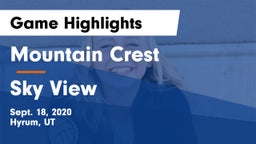 Mountain Crest  vs Sky View  Game Highlights - Sept. 18, 2020