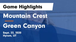 Mountain Crest  vs Green Canyon  Game Highlights - Sept. 22, 2020