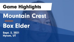 Mountain Crest  vs Box Elder  Game Highlights - Sept. 2, 2021