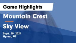 Mountain Crest  vs Sky View  Game Highlights - Sept. 30, 2021