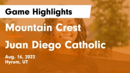 Mountain Crest  vs Juan Diego Catholic  Game Highlights - Aug. 16, 2022