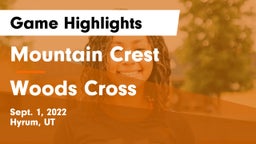 Mountain Crest  vs Woods Cross  Game Highlights - Sept. 1, 2022