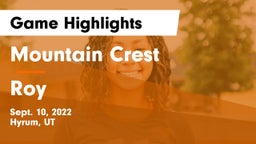 Mountain Crest  vs Roy  Game Highlights - Sept. 10, 2022