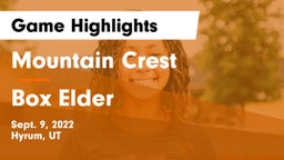 Mountain Crest  vs Box Elder Game Highlights - Sept. 9, 2022