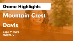 Mountain Crest  vs Davis  Game Highlights - Sept. 9, 2022