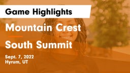Mountain Crest  vs South Summit  Game Highlights - Sept. 7, 2022