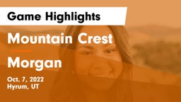 Mountain Crest  vs Morgan  Game Highlights - Oct. 7, 2022