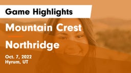 Mountain Crest  vs Northridge  Game Highlights - Oct. 7, 2022