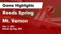 Reeds Spring  vs Mt. Vernon  Game Highlights - Oct. 2, 2021
