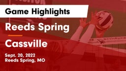 Reeds Spring  vs Cassville  Game Highlights - Sept. 20, 2022