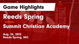 Reeds Spring  vs Summit Christian Academy Game Highlights - Aug. 26, 2023