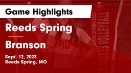 Reeds Spring  vs Branson  Game Highlights - Sept. 12, 2023
